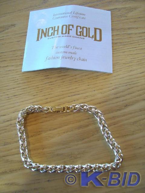 lot 21 image: (1) 18 CT Gold Cobalt Bracelet -New