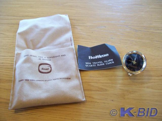 lot 28 image: Mini Travel Alarm Quartz Slide Cloc...