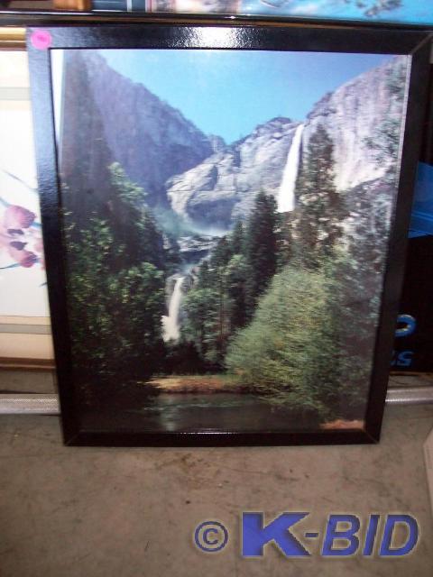 lot 40 image: Framed Picture of Waterfalls -17 1...