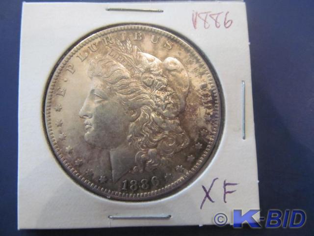 1886 Morgan Silver Dollar   Grade...