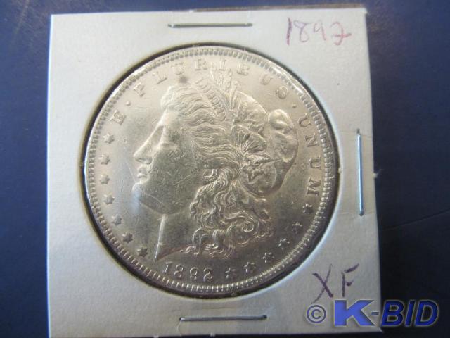 1892 Morgan Silver Dollar  Grade X...