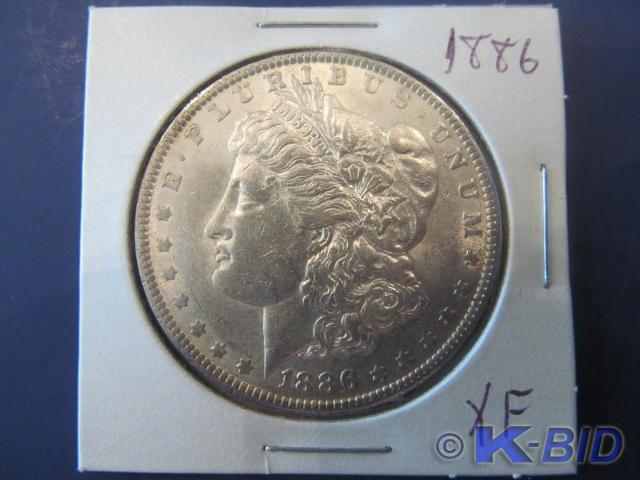 1886 Morgan Silver Dollar  Grade X...