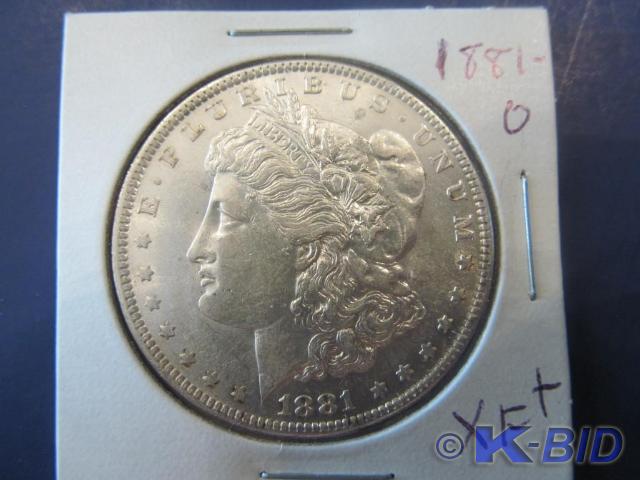 1881-0 Morgan Silver Dollar  Grade...