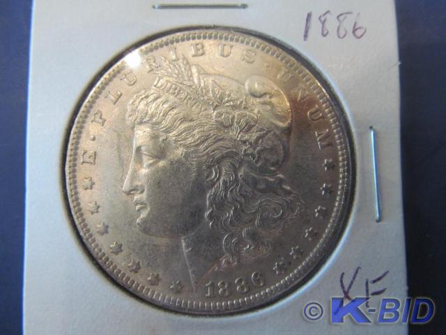 1886 Morgan Silver Dollar  Grade X...