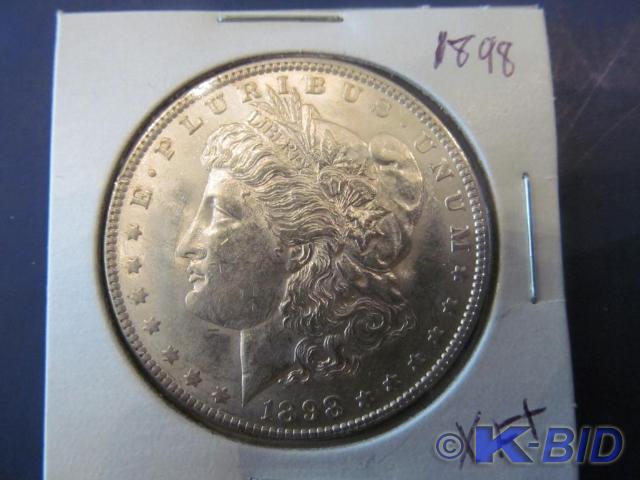 1898 Morgan Silver Dollar  Grade&n...