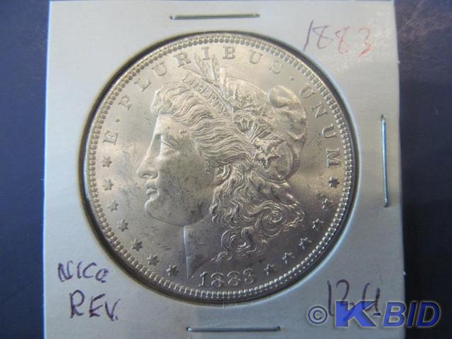 1883 Morgan Silver Dollar  Nice rev...