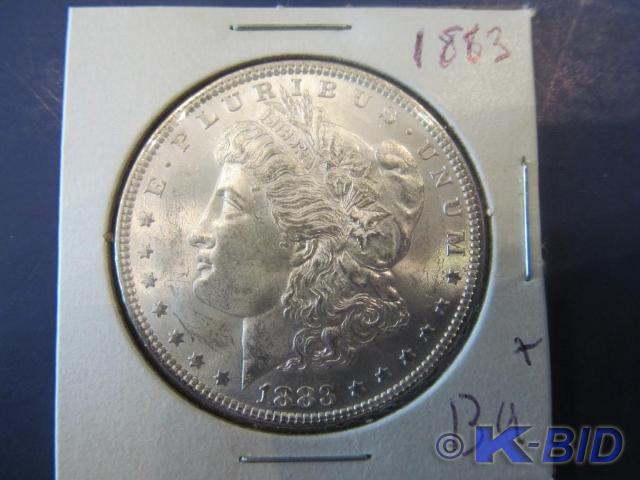 1883 Morgan Silver Dollar  Nice rev...