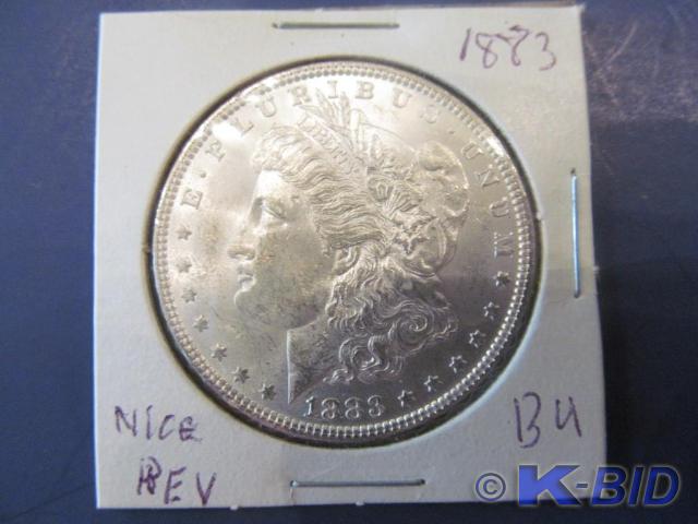 1883 Morgan Silver Dollar   Grade...