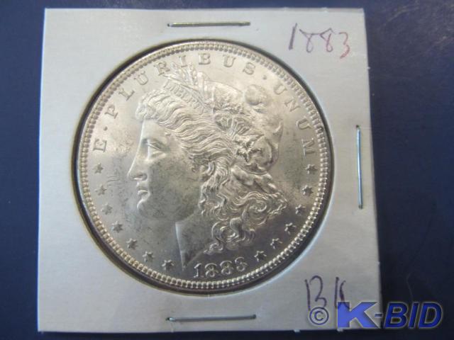 1883 Morgan Silver Dollar    Grade...