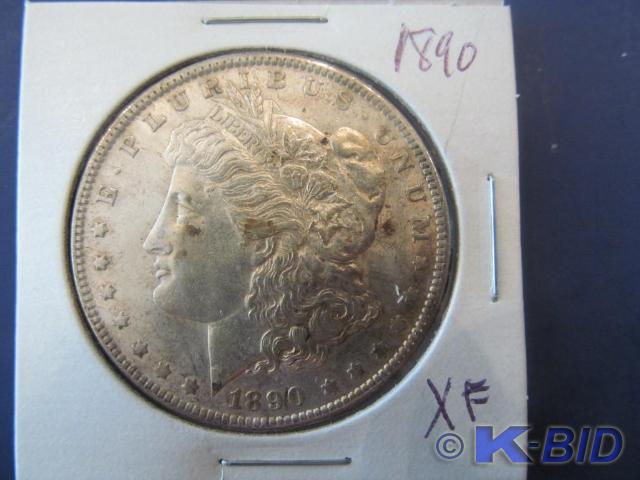 1890 Morgan Silver Dollar  GradeXF...