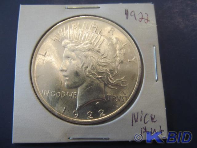 1922...Nice Peace Silver Dollar  ...