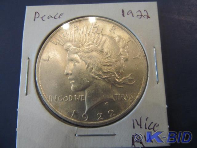 1922...Nice Peace Silver Dollar  ...