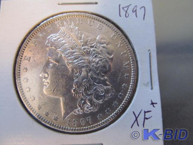 1897 Morgan Silver Dollar   Grade...