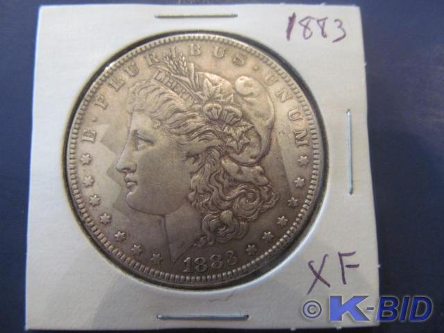 1883 Morgan Silver Dollar   Grade...