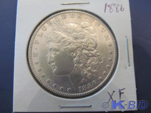 1886 Morgan Silver Dollar   Grade...