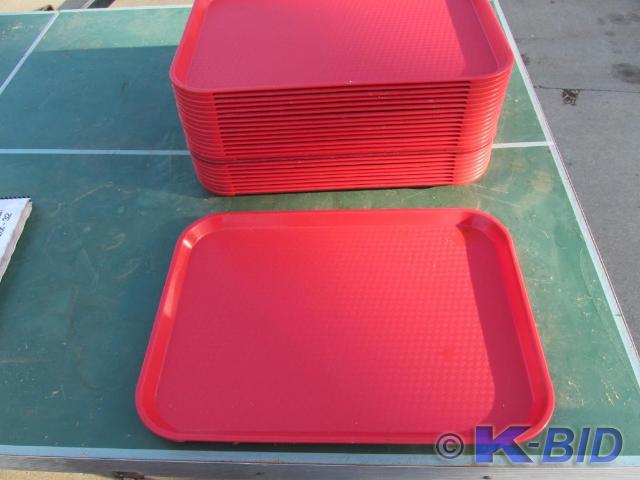 Food serving trays.