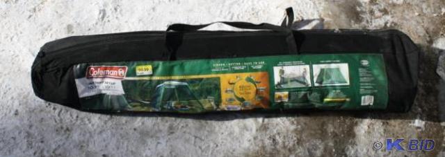 lot 207 image: Coleman 10x10 pop up screen tent