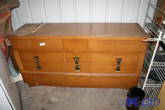 lot 223 image: Wooden dresser 60x32x18 pshed