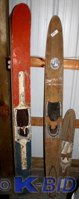 lot 224 image: Vintage water skiis Dick Pope Jr Cy...