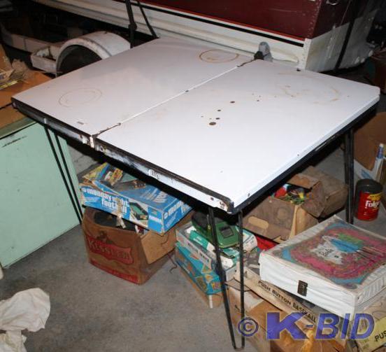 lot 253 image: Porcelain table 36x40 May be home m...