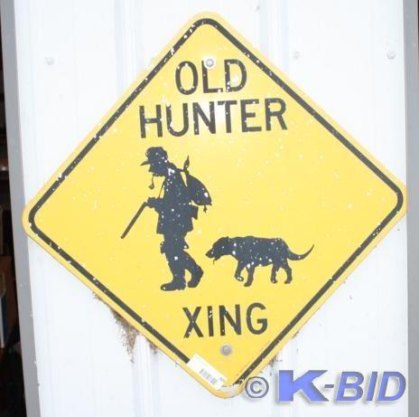 lot 309 image: Metal Old Hunter Xing&nbspSign. 18...