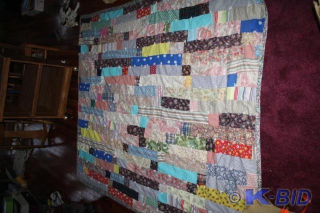 lot 312 image: 3 Vintage or older hand made quilts...