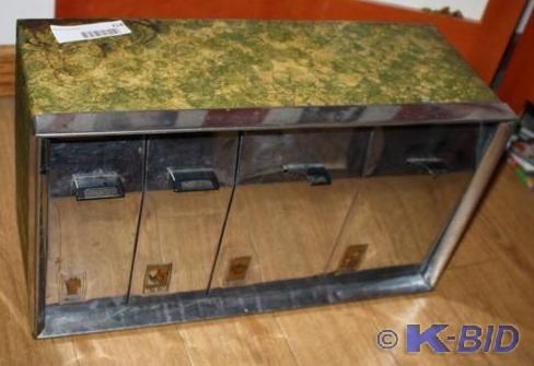 lot 318 image: vintage retro chrome flour, tea, su...
