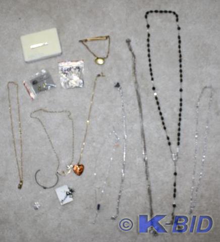 lot 341 image: Jewelry gold filled and sterling si...